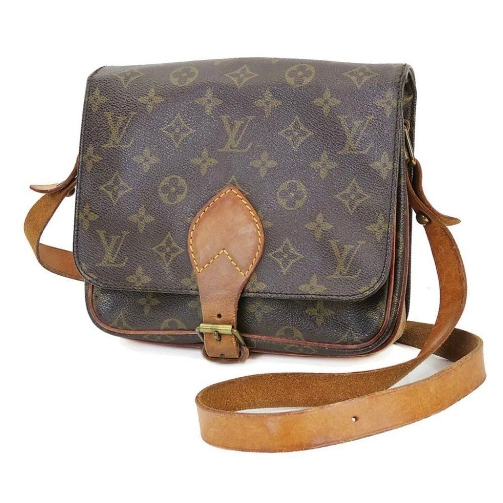 C2: 100% Authentic LOUIS VUITTON Cartouchiere MM Monogram Shoulder Bag Purse - Picture 8 of 13